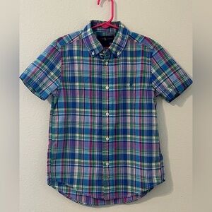 Ralph Lauren Multicolor Plaid Button Down Shirt